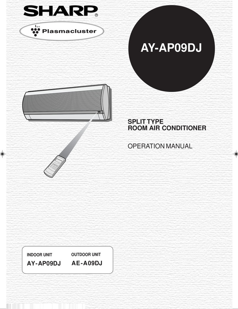 Sharp Plasmacluster AE-A09DJ User manual Sharp Plasmacluster AE-A09DJ User manual