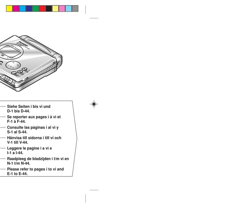Sharp MD-MT90H User manual Sharp MD-MT90H User manual