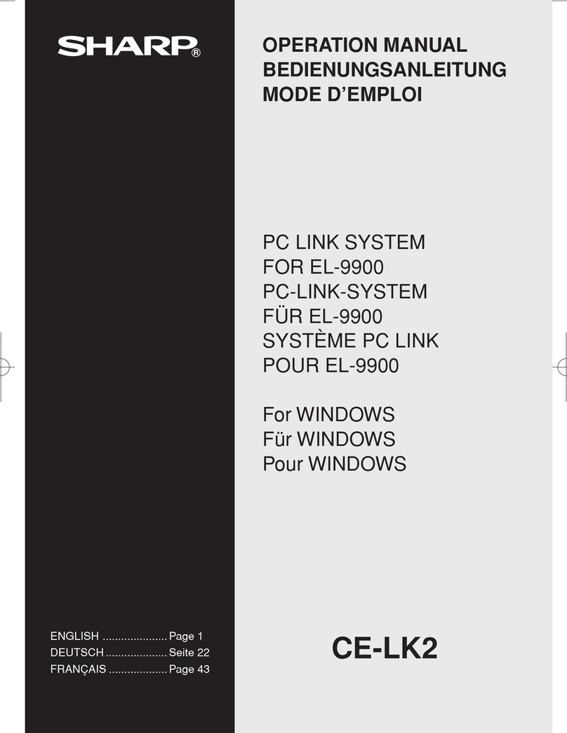 Sharp CE-LK2 User manual Sharp CE-LK2 User manual