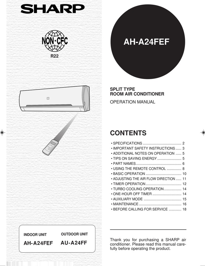 Sharp AH-A24FEF User manual Sharp AH-A24FEF User manual