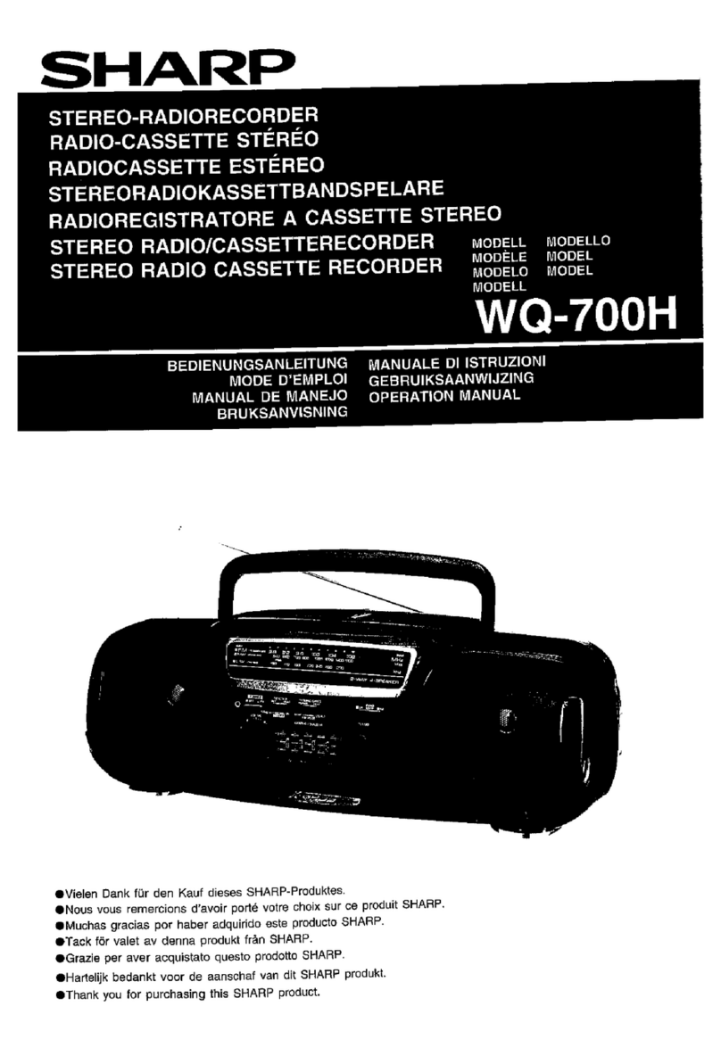 Sharp WQ-700H User manual