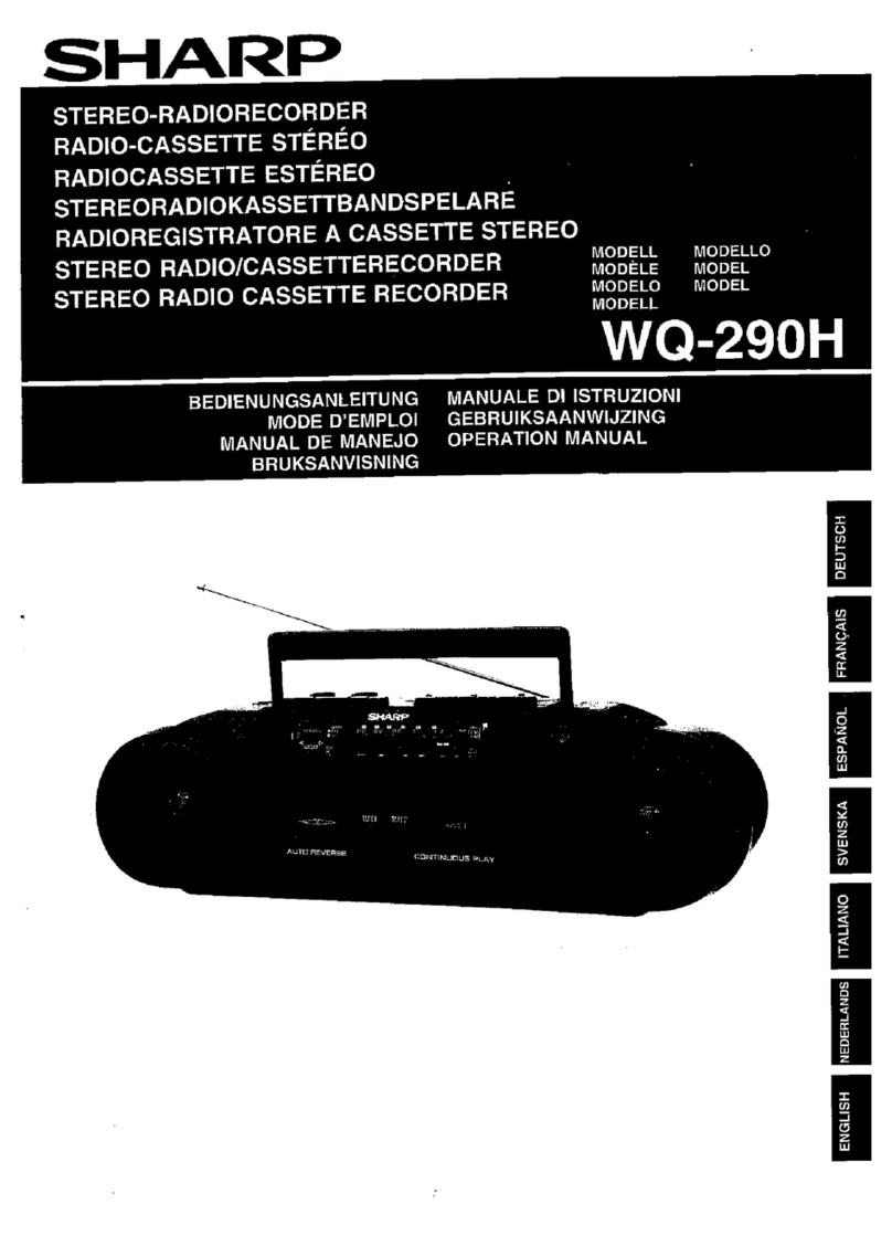 Sharp WQ-290H User manual