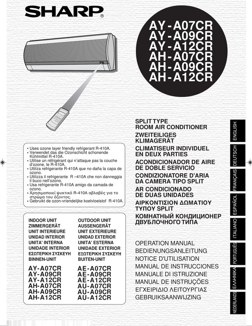 Sharp AH-A07CR User manual