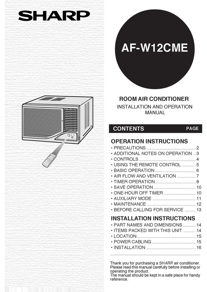 Sharp AF-W12CME User manual