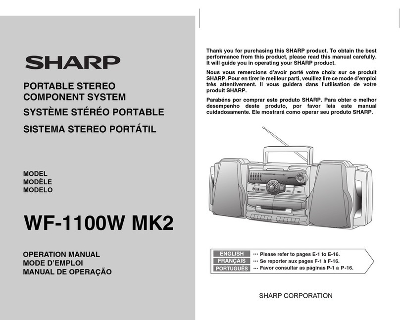 Sharp WF-1100W MK2 User manual