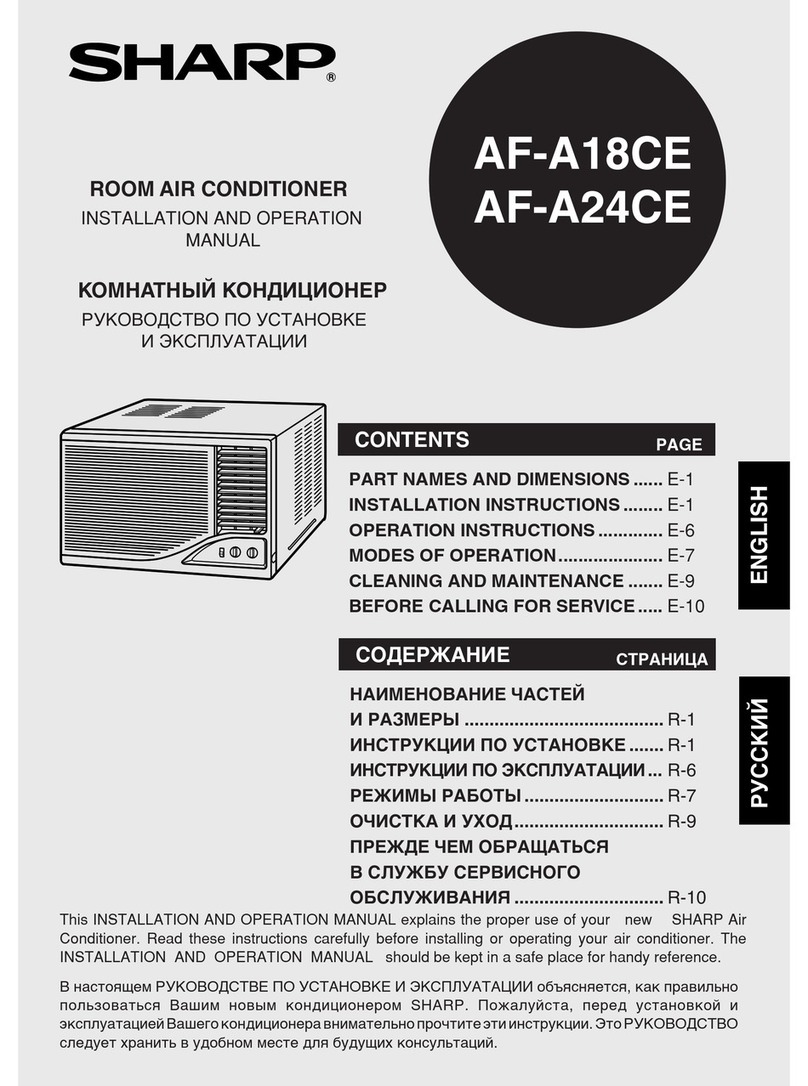Sharp AF-A18CE User manual