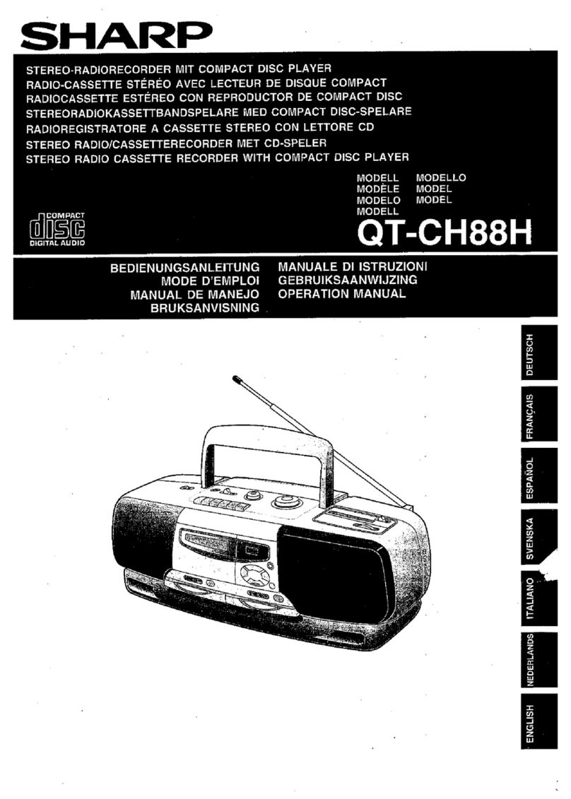 Sharp QT-CH88H User manual Sharp QT-CH88H User manual
