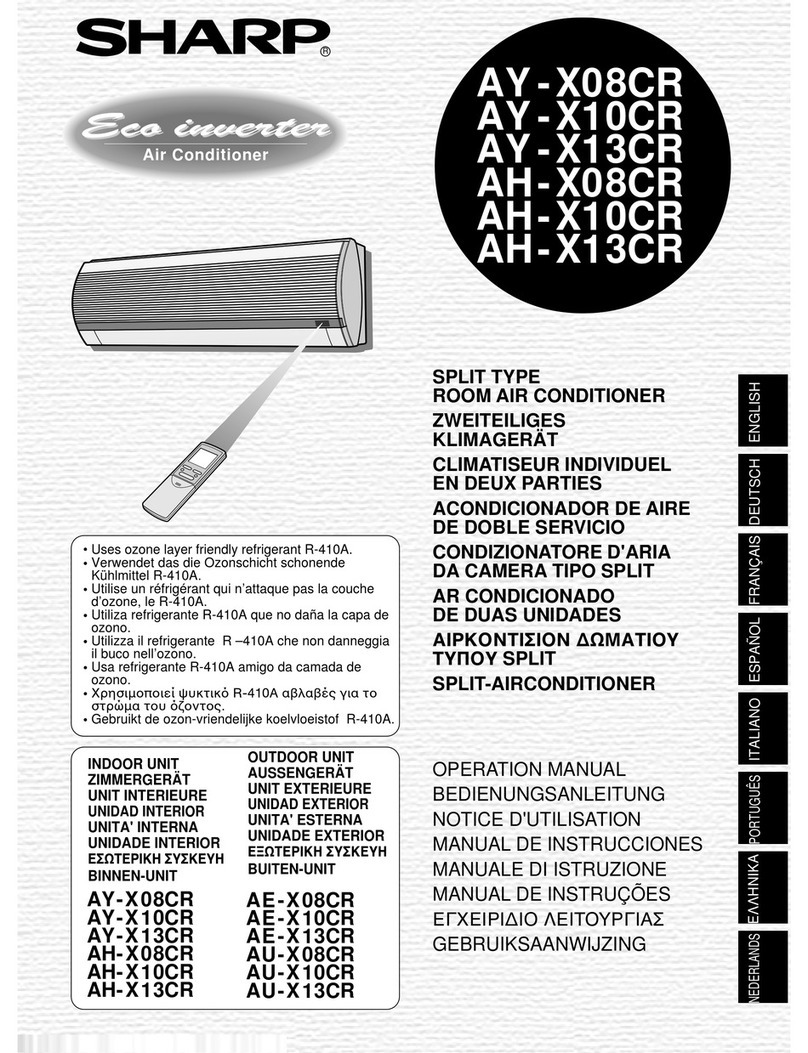 Sharp AH-X08CR User manual