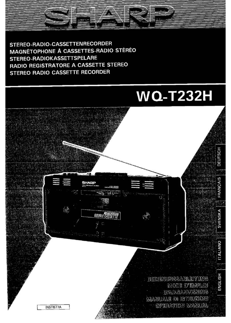 Sharp WQ-T232H User manual