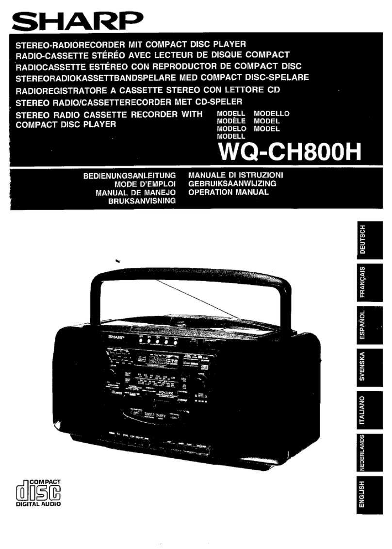 Sharp WQ-CH800H User manual Sharp WQ-CH800H User manual