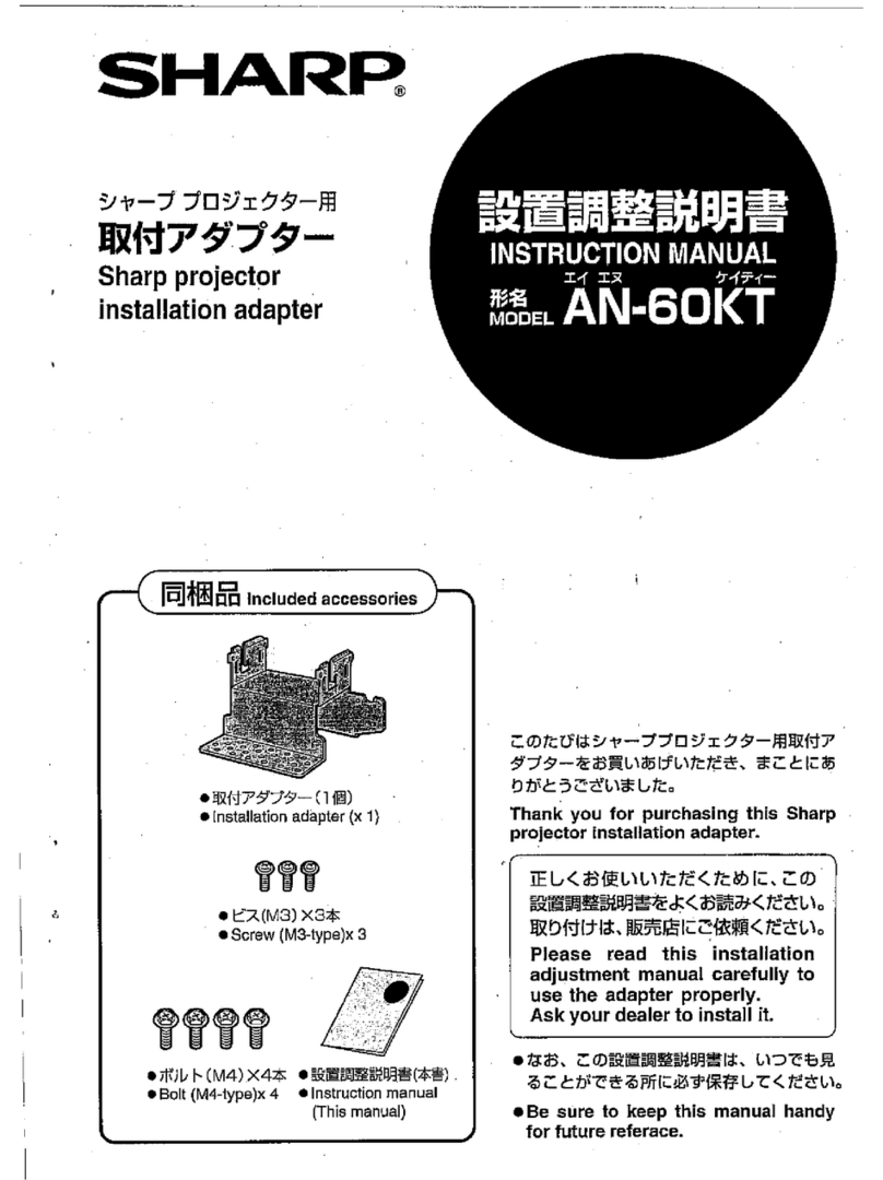 Sharp AN-60KT instruction manual