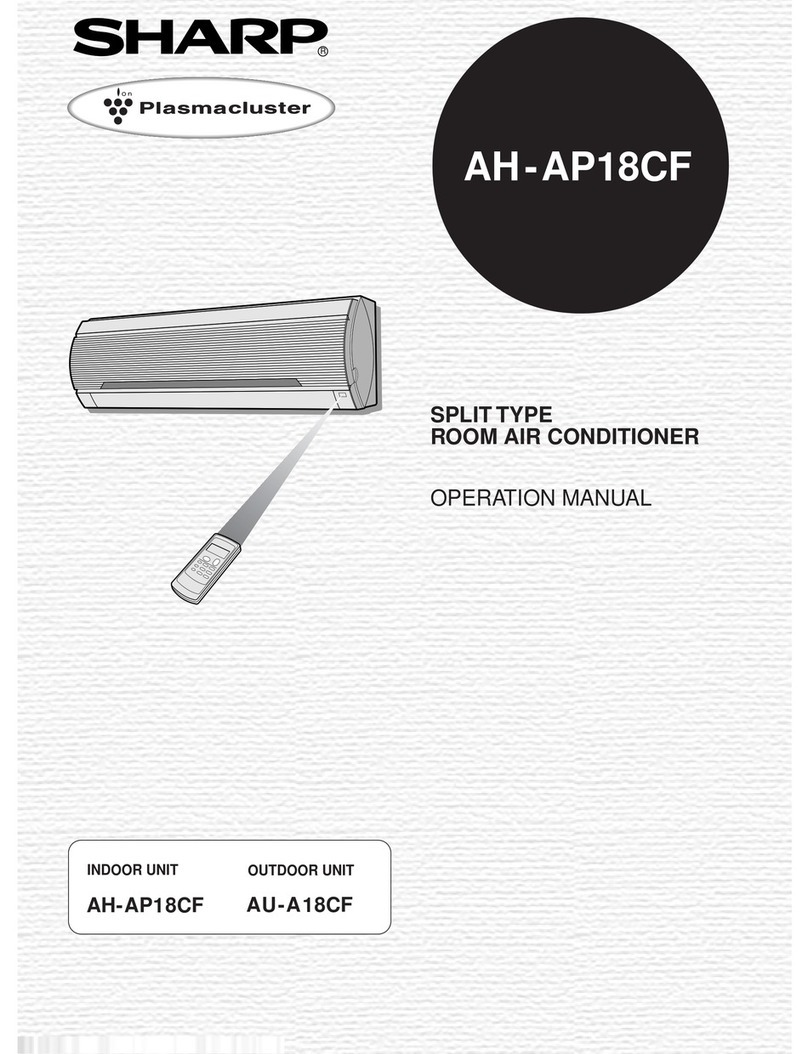 Sharp AH-AP18CF User manual