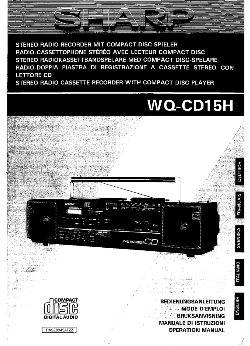 Sharp WQ-CD15H User manual