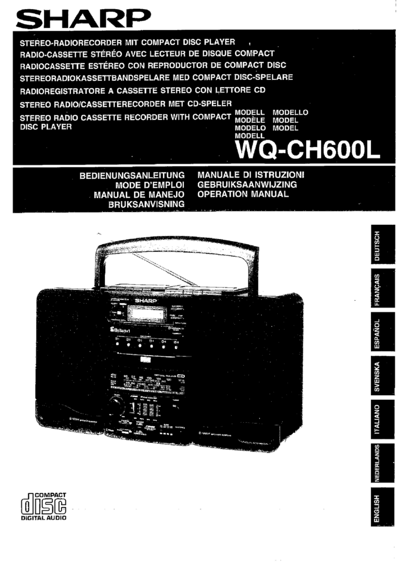 Sharp WQ-CH600L User manual