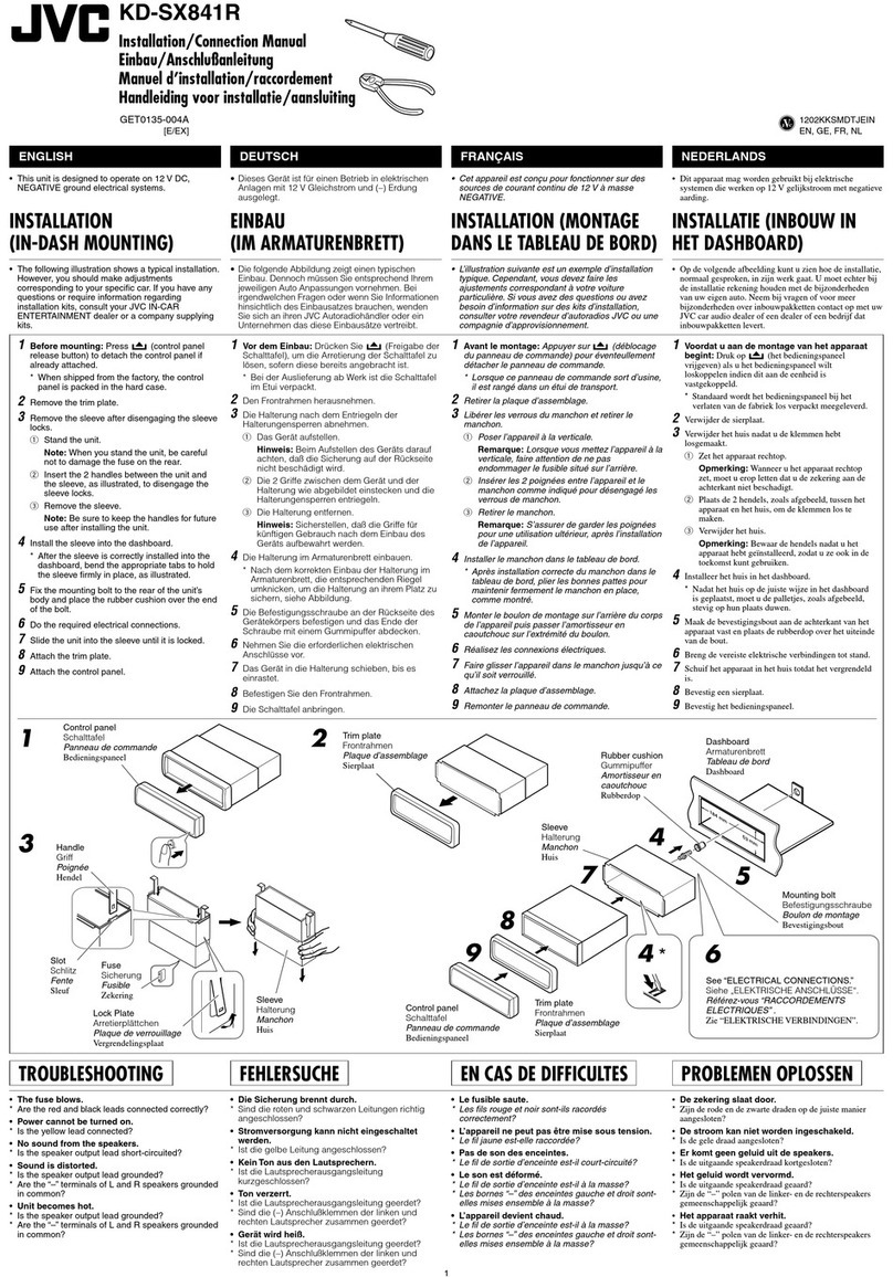 JVC KD-SX841R Guide