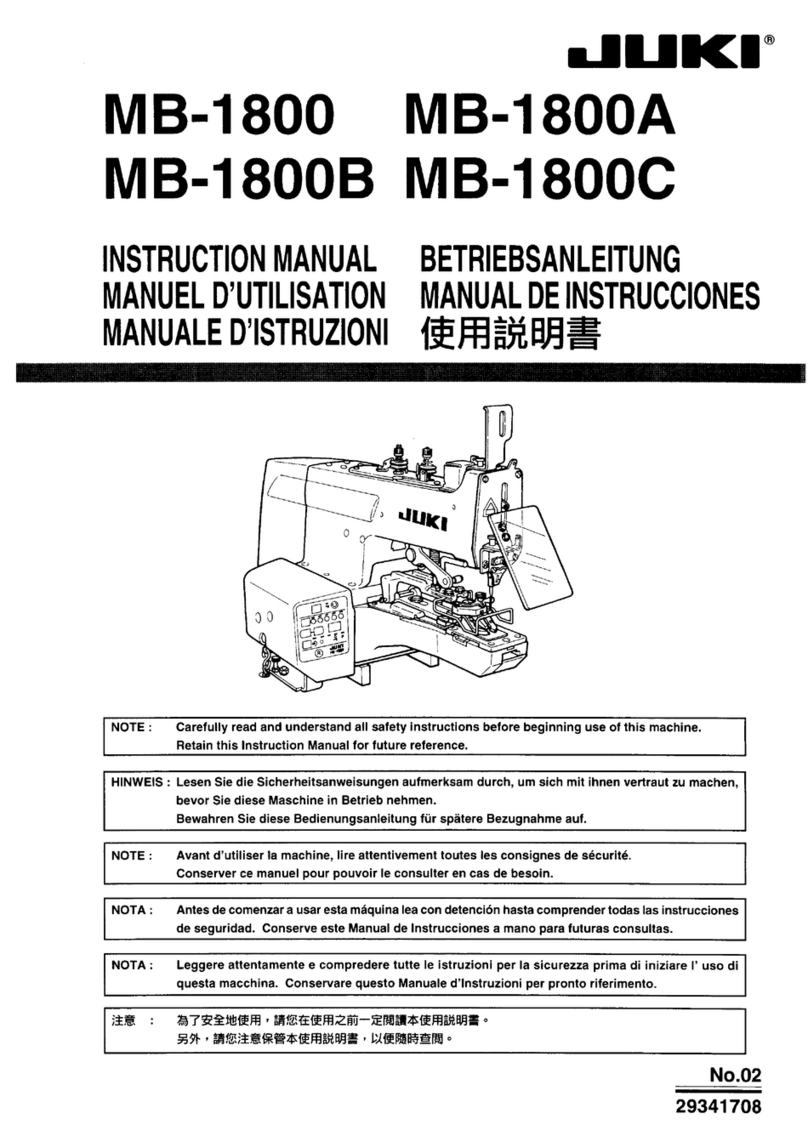JUKI MB-1800 series instruction manual