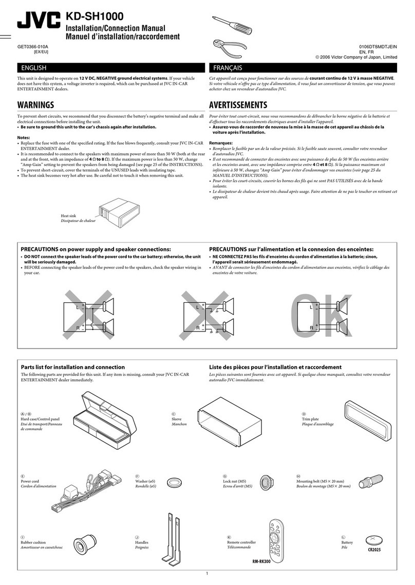 JVC KD SH1000 - Radio / CD Guide