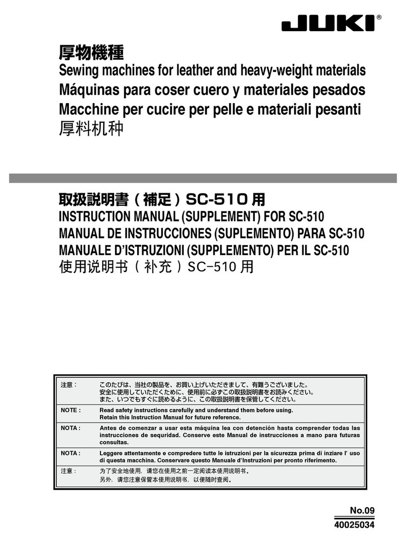 JUKI SC-510 instruction manual
