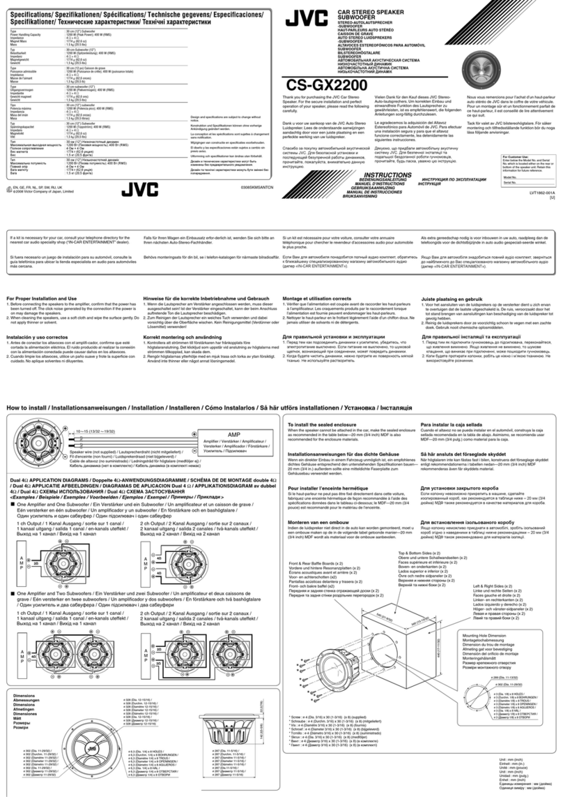 JVC CS-GX220 User manual