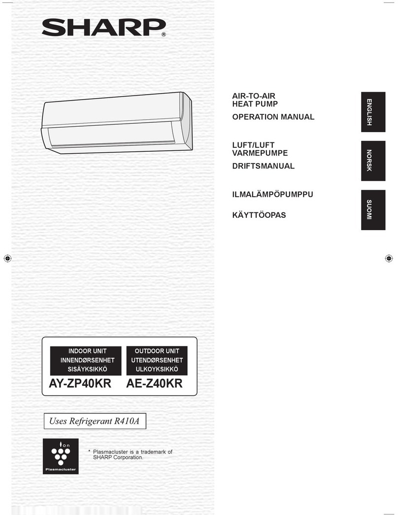Sharp Plasmacluster AE-Z40KR User manual
