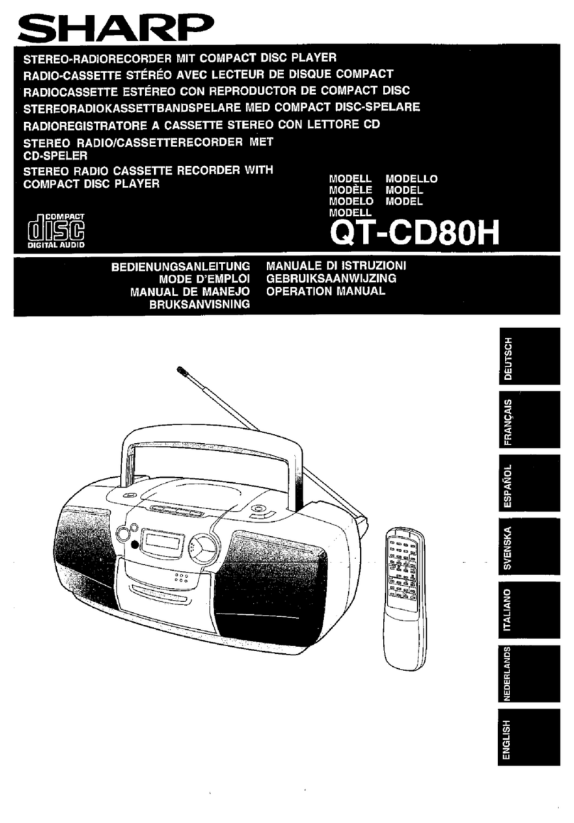 Sharp QT-CD80H User manual