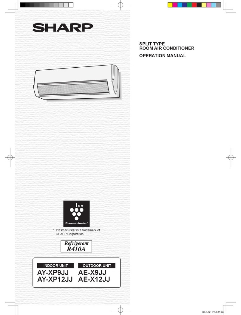 Sharp Plasmacluster AE-X12JJ User manual