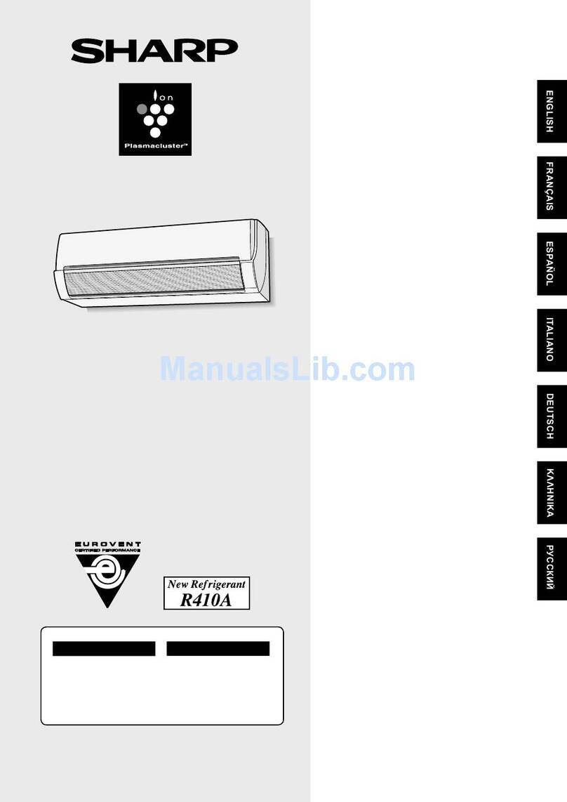 Sharp Plasmacluster AE-X12HR User manual