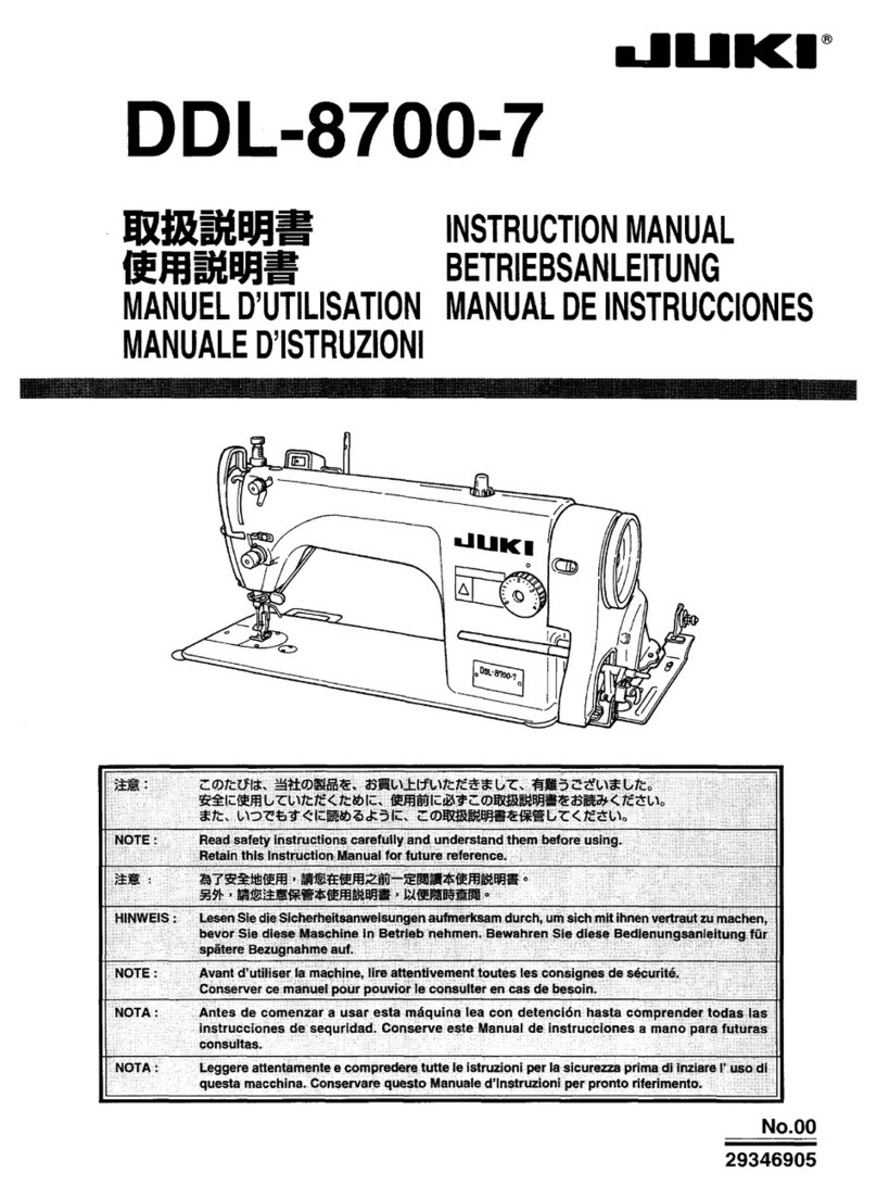 JUKI DDL-8700-7 instruction manual