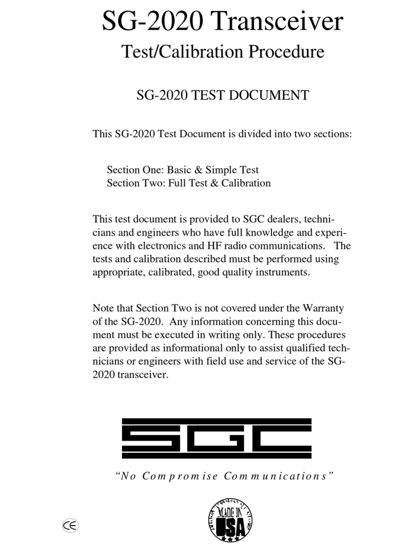 SGC SG-2020 TEST DOCUMENT Test guide