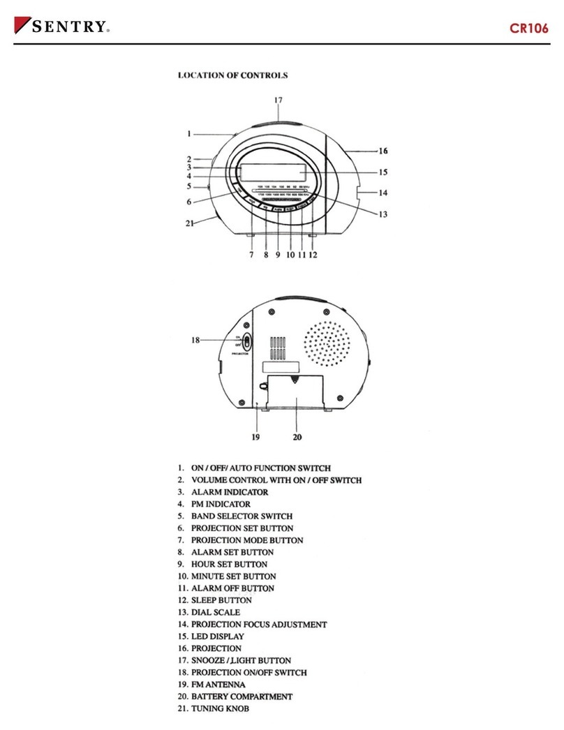 Sentry CR106 instruction manual