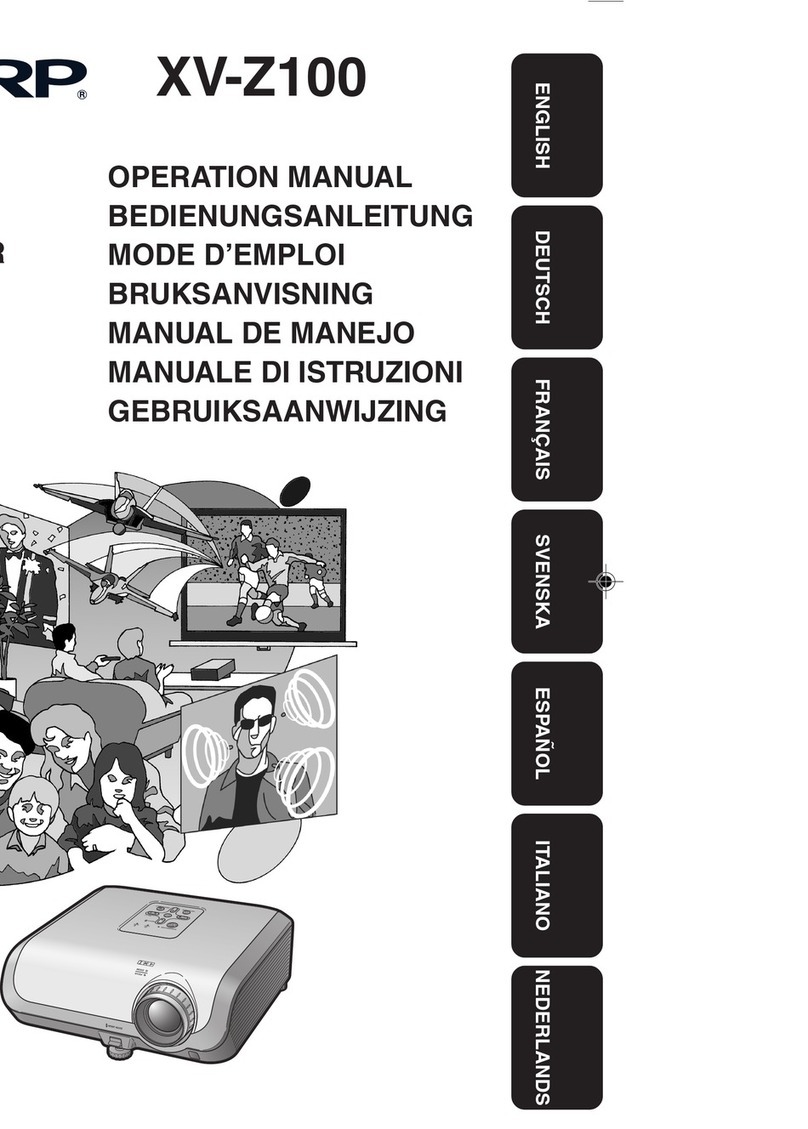 Sharp XV-Z100 User manual