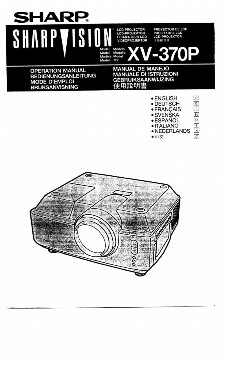 Sharp SharpVision XV-370H User manual