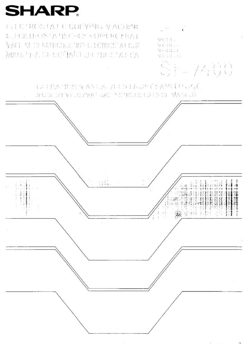 Sharp SF-7400 User manual Sharp SF-7400 User manual
