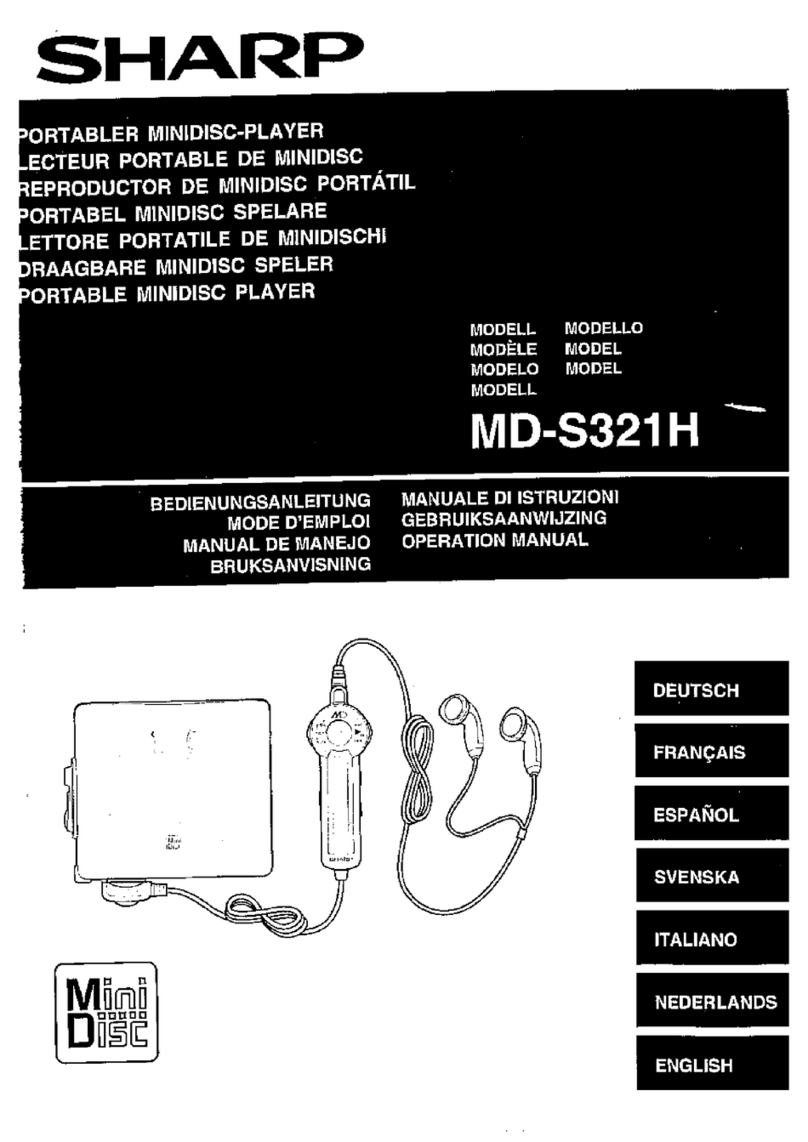Sharp MD-S321H User manual