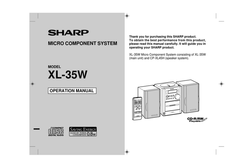 Sharp XL-35W User manual
