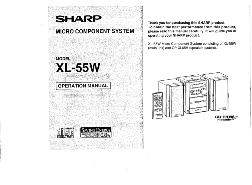 Sharp XL-55W User manual