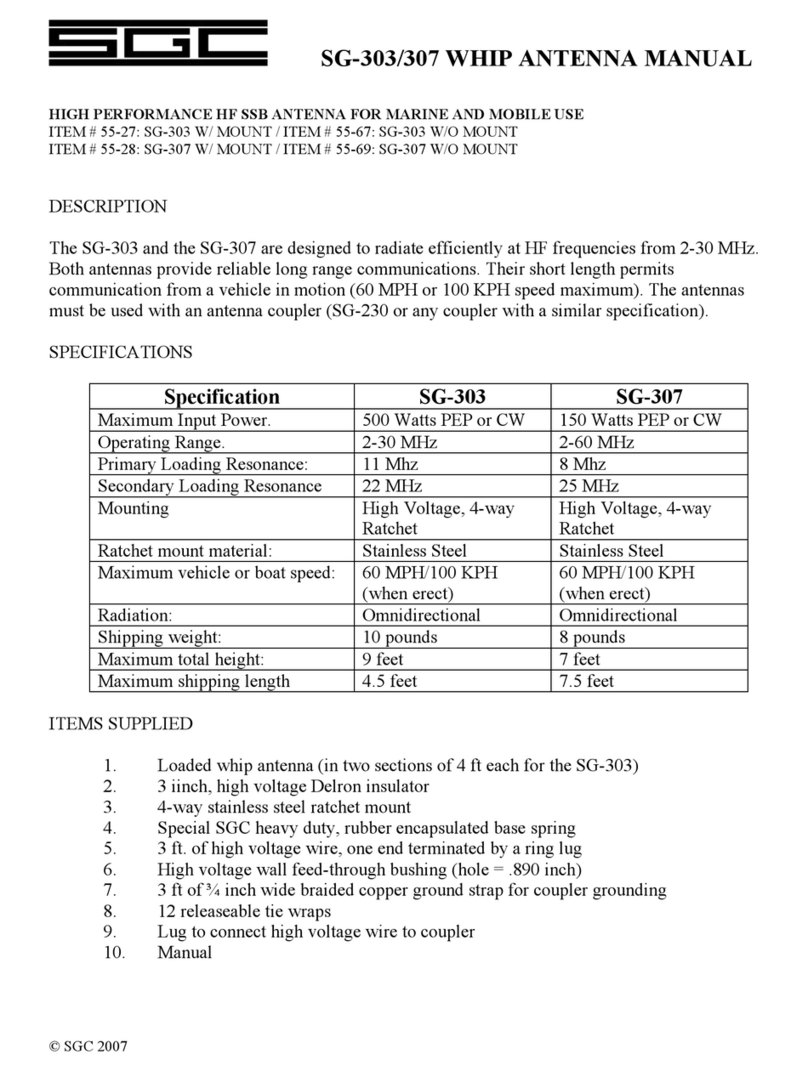 SGC SG-303 manual