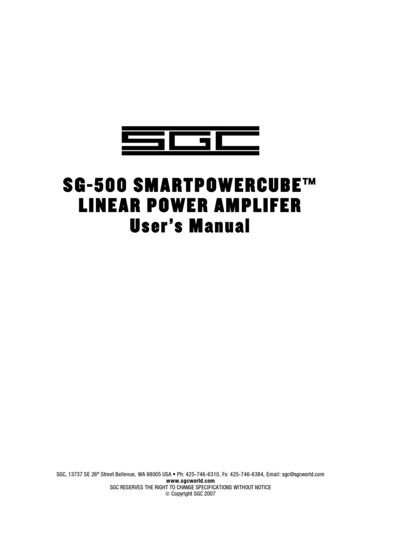 SGC SMARTPOWERCUBE SG-500 user manual