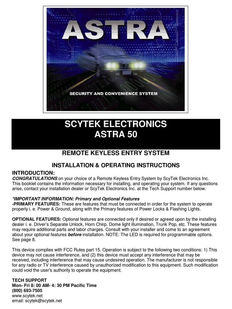 Scytek electronic Astra 50 Installation & operating instructions Scytek electronic Astra 50 Installation & operating instructions