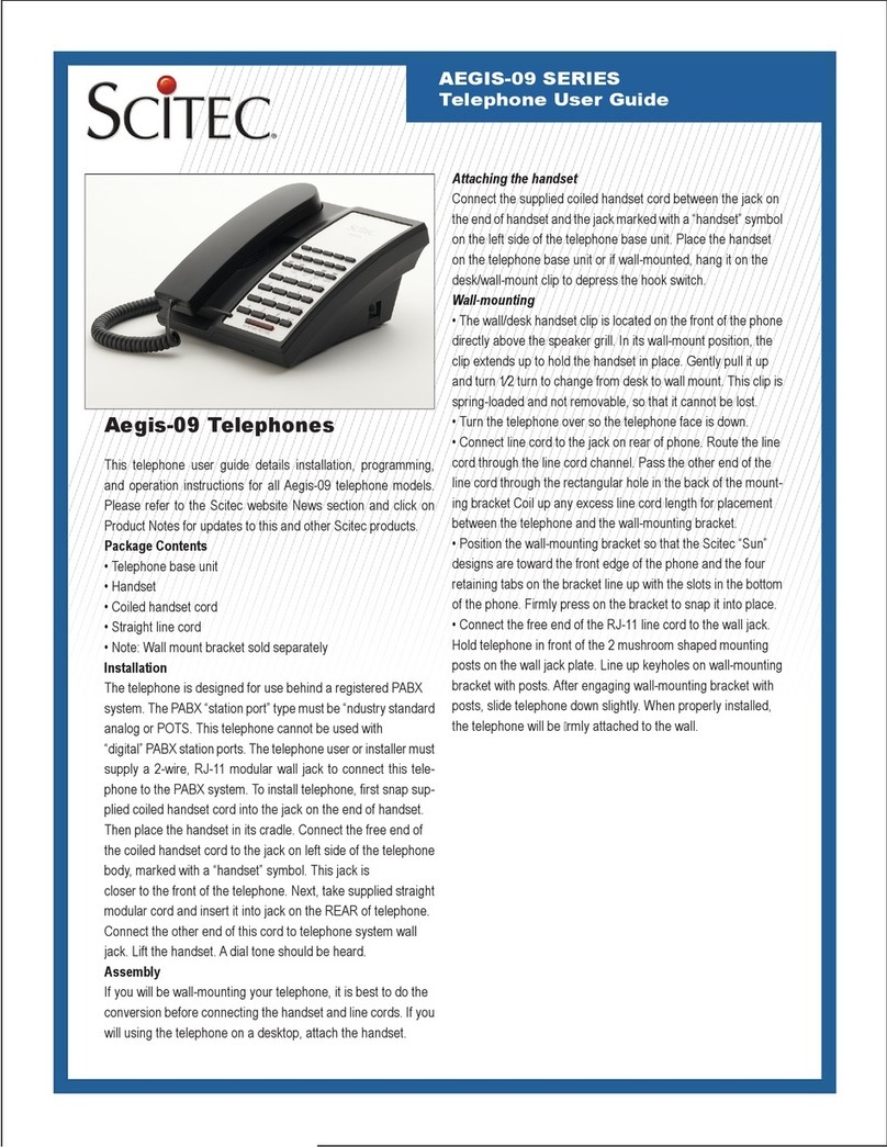 Scitec Aegis-09 Series User manual