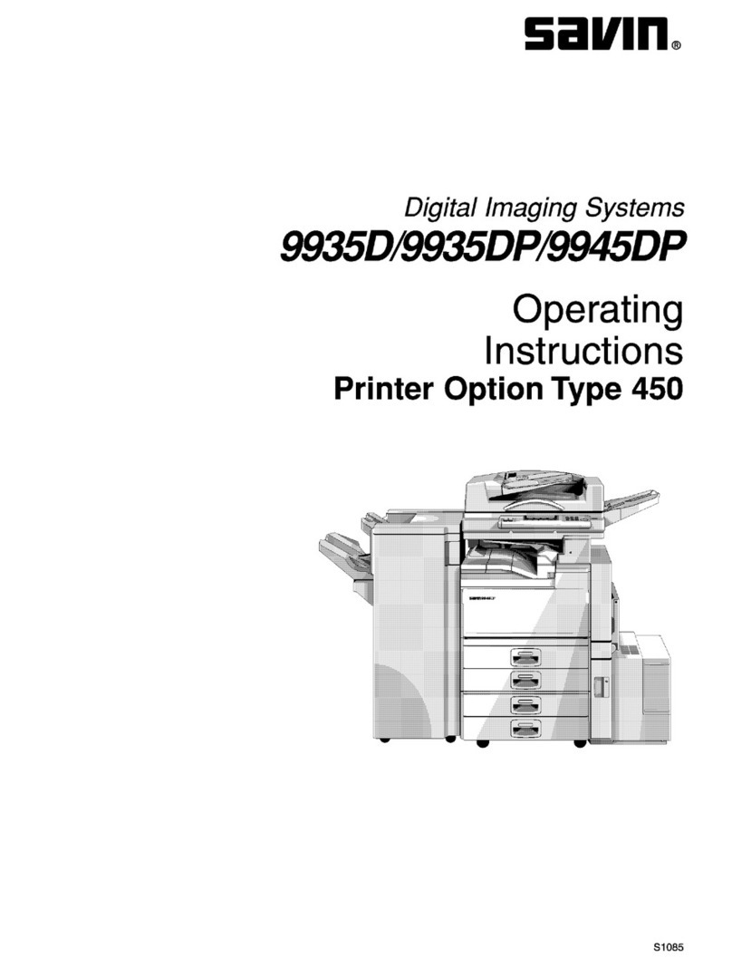 Savin 9935D Printer Reference