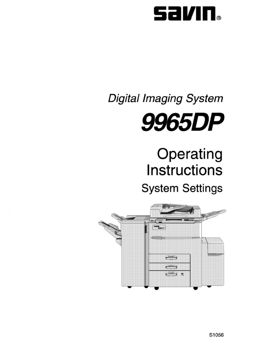 Savin 9965DP User instructions