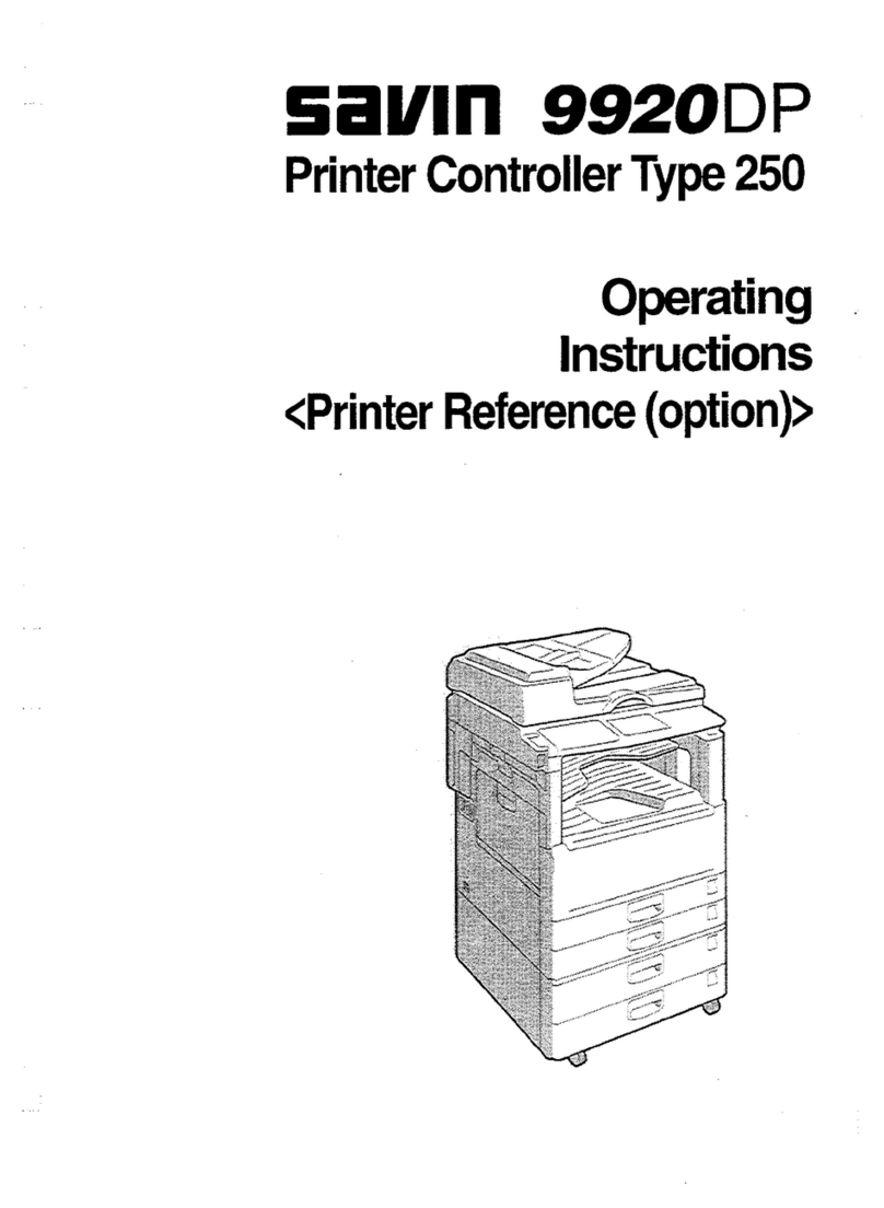 Savin 9920 User manual