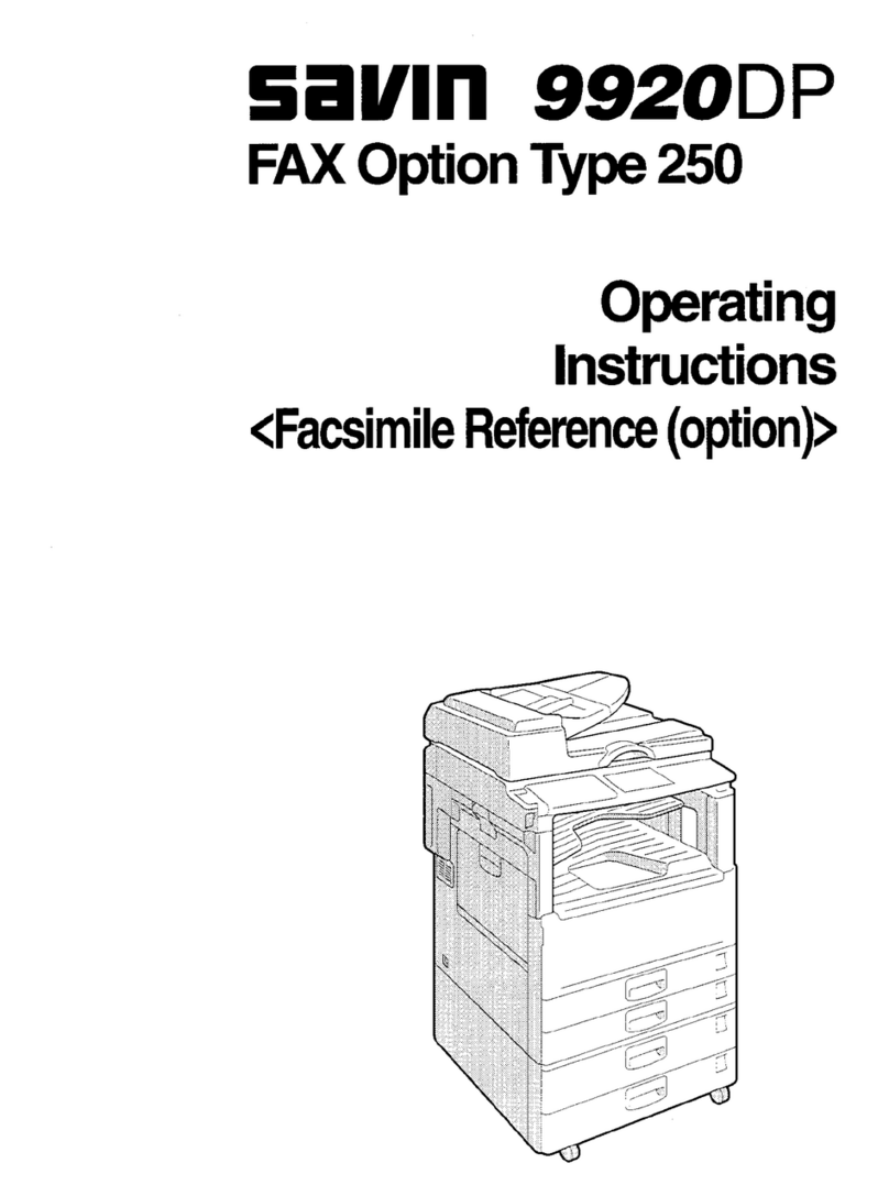 Savin 9920DP User manual