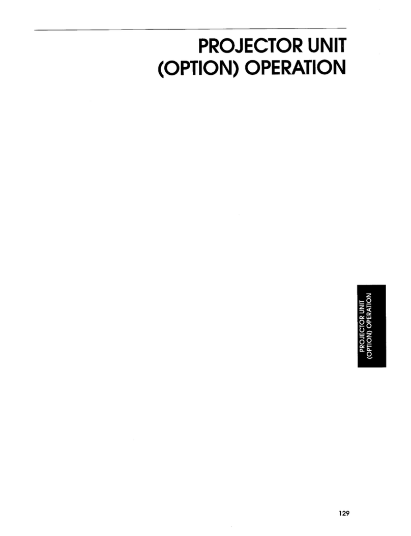 Savin Projector Unit operating instructions