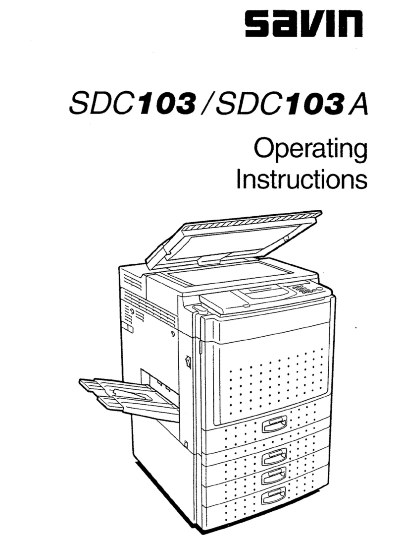 Savin SDC103 User manual