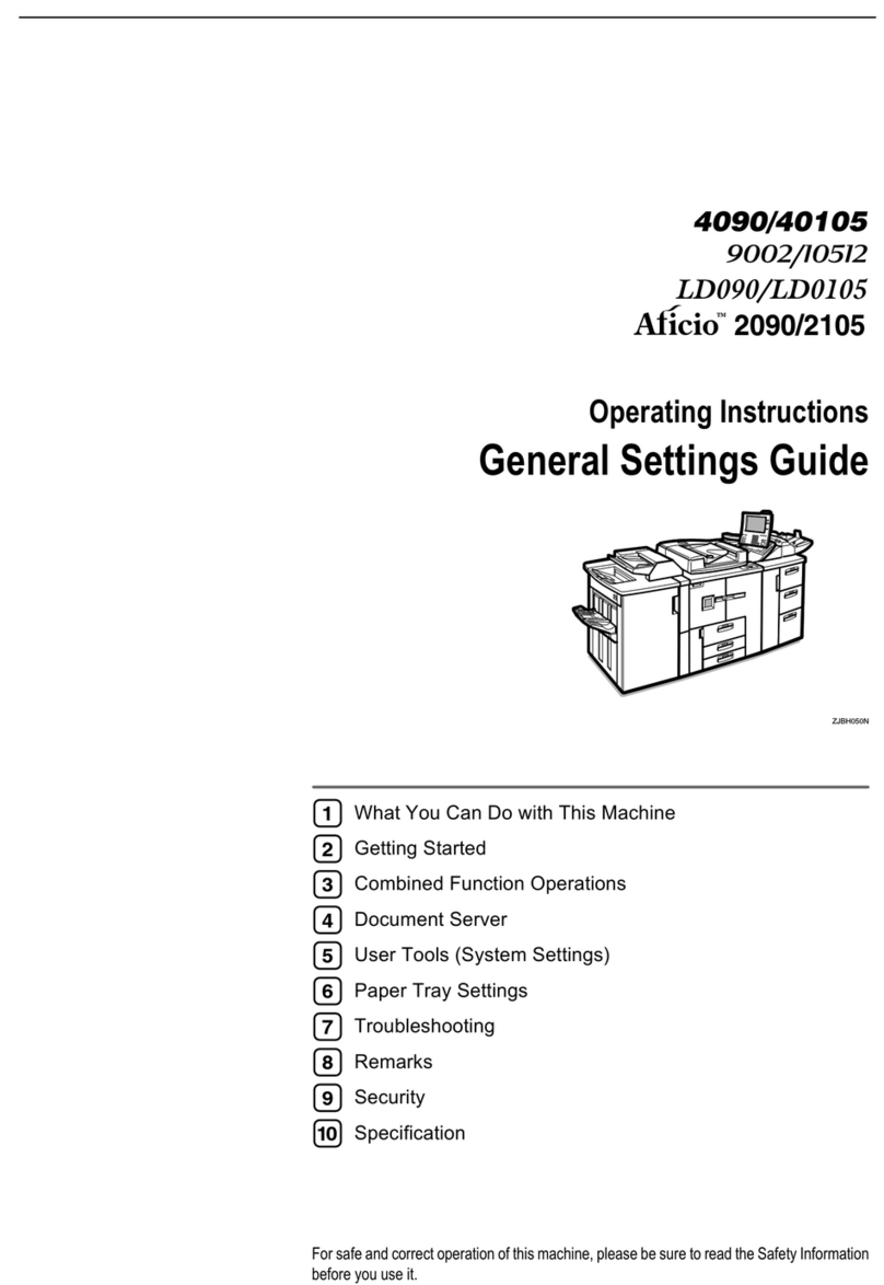 Savin 4090 Technical manual