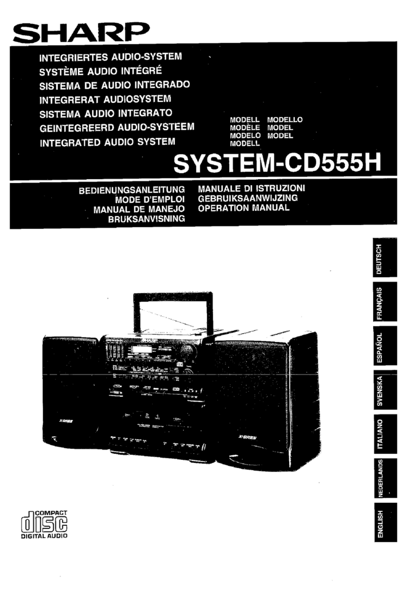 Sharp System-CD555H User manual Sharp System-CD555H User manual