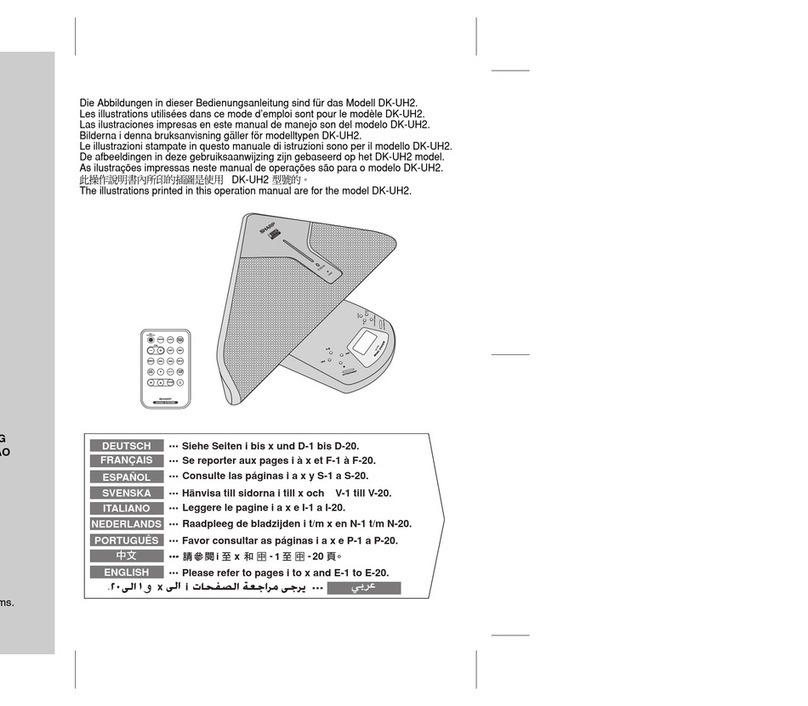Sharp DK-UH2 User manual