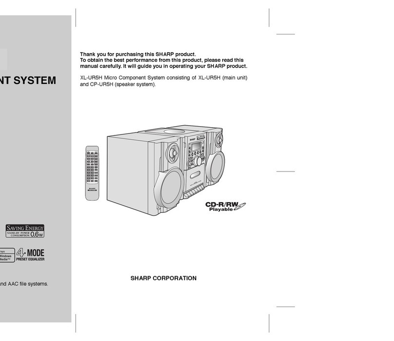 Sharp XL-UR5H Operation manual
